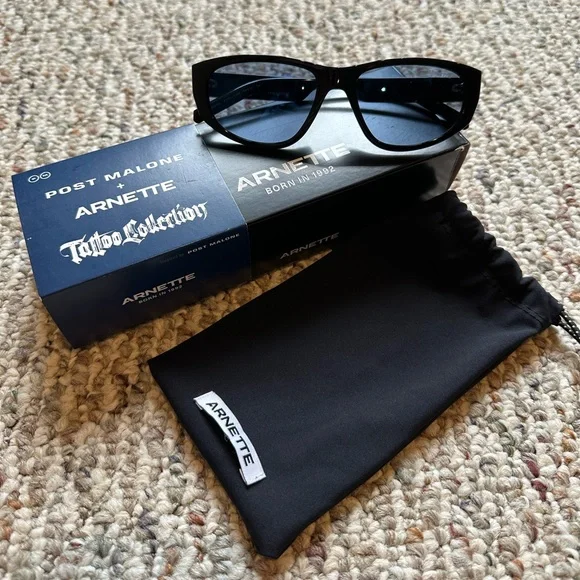 Arnette X Post Malone “Always Tired” Sunglasses Post Malone Arnette Tattoo Sunglasses Collection | Drops  main image 3